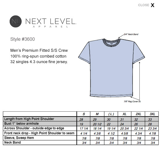 Size Chart, Men's Clothing Size Chart